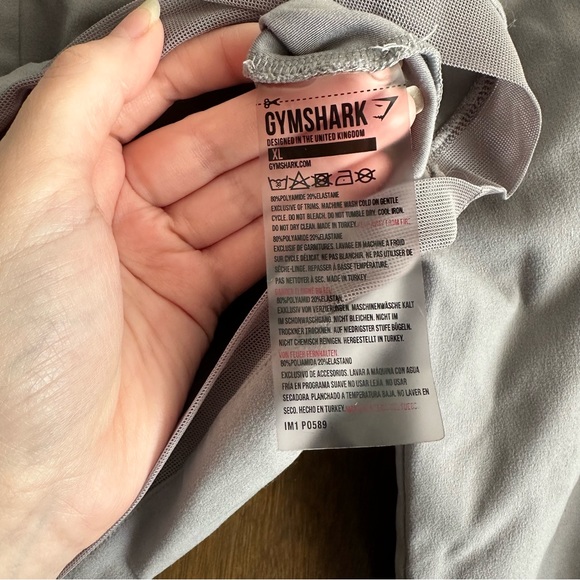 Gymshark x Whitney Simmons V1 Women’s Gray Long Sleeve Cropped Workout Top XL - Picture 14 of 14